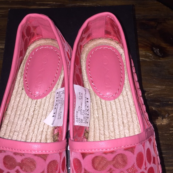 Coach women’s Cleo espadrilles signature C mesh - Picture 3 of 5